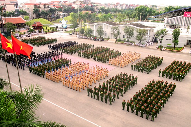 Toàn cảnh Lễ ra mắt Trung đoàn Cảnh sát dự bị đặc nhiệm